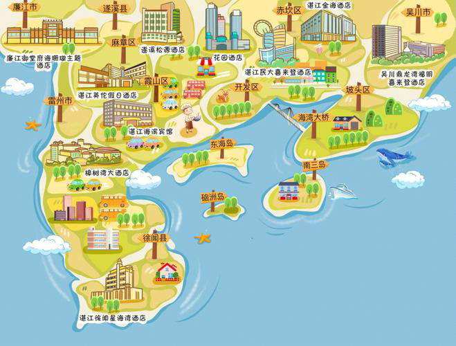 松山湖管委会手绘地图旅游的艺术指南